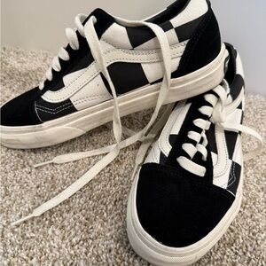 Vans Monochrome Checkered Shoes